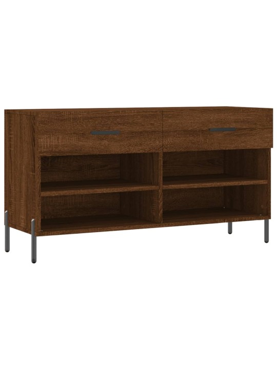 Botník hnědý dub 102 x 35 x 55 cm kompozitní dřevo