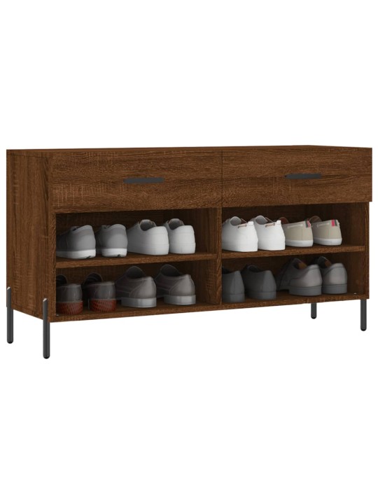 Botník hnědý dub 102 x 35 x 55 cm kompozitní dřevo