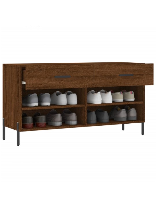 Botník hnědý dub 102 x 35 x 55 cm kompozitní dřevo
