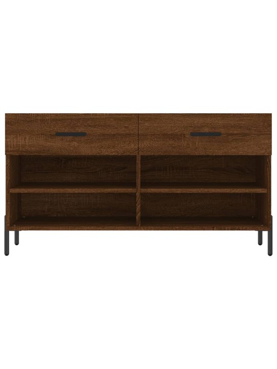 Botník hnědý dub 102 x 35 x 55 cm kompozitní dřevo