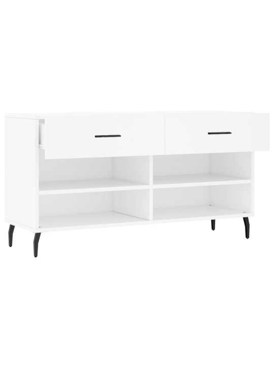 Botník bílý 102 x 35 x 55 cm kompozitní dřevo