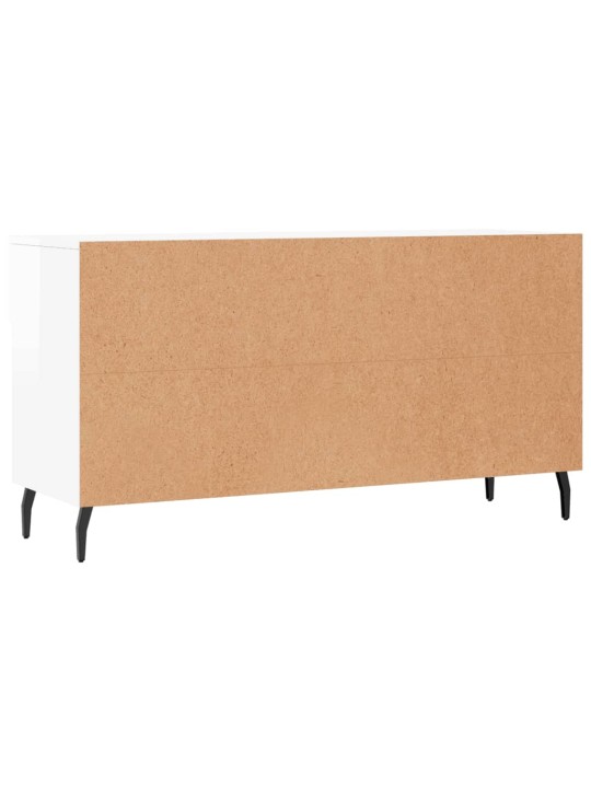 Botník bílý s vysokým leskem 102 x 35 x 55 cm kompozitní dřevo