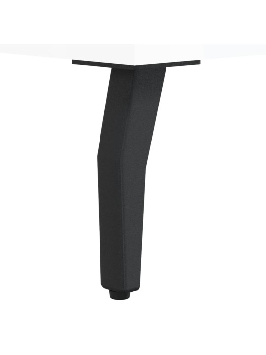 Botník bílý s vysokým leskem 102 x 35 x 55 cm kompozitní dřevo