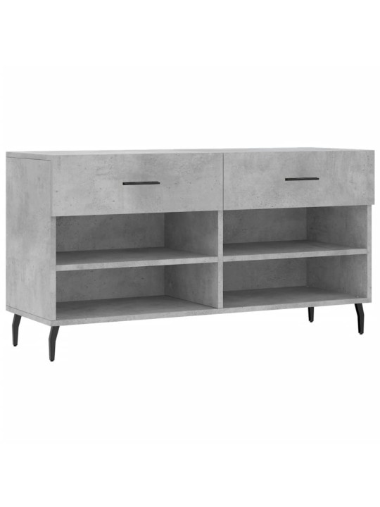 Botník betonově šedý 102 x 35 x 55 cm kompozitní dřevo