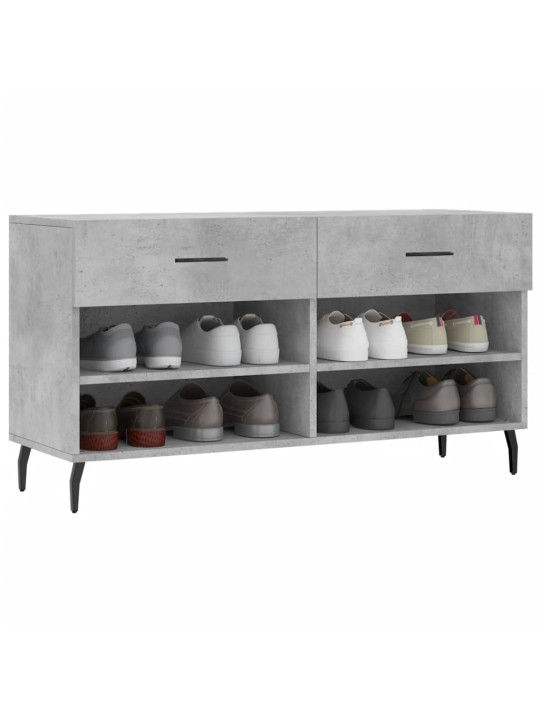 Botník betonově šedý 102 x 35 x 55 cm kompozitní dřevo