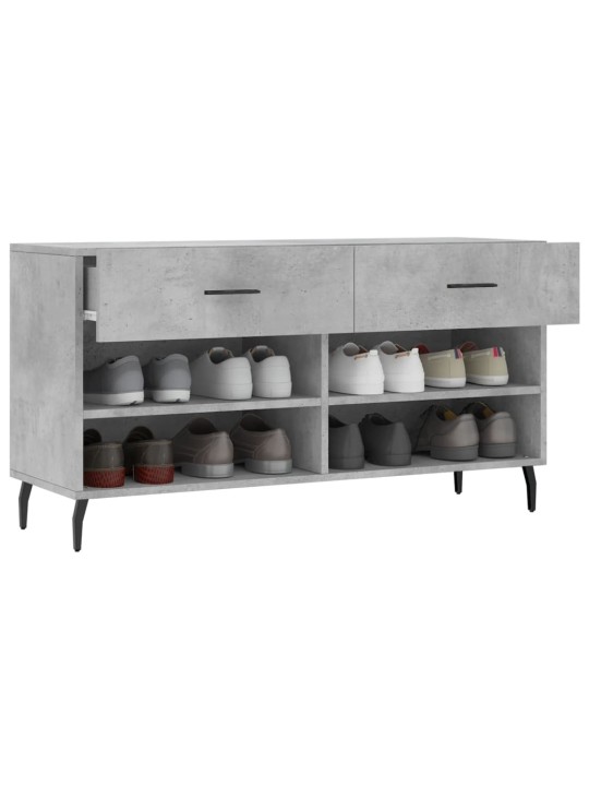 Botník betonově šedý 102 x 35 x 55 cm kompozitní dřevo