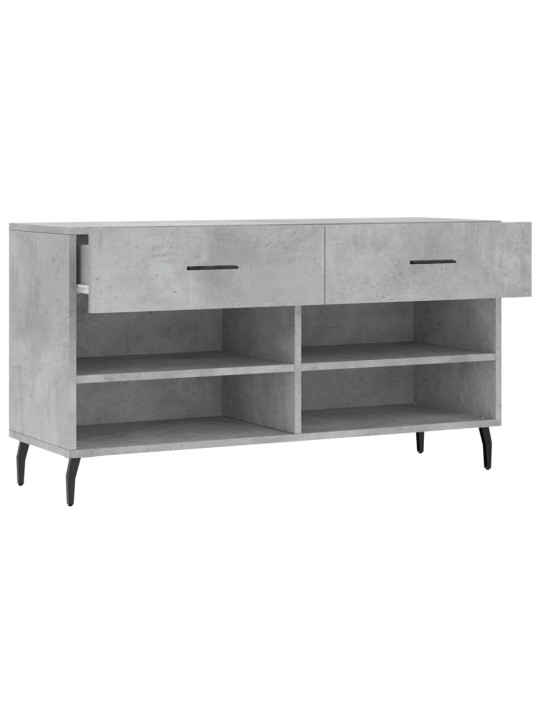 Botník betonově šedý 102 x 35 x 55 cm kompozitní dřevo