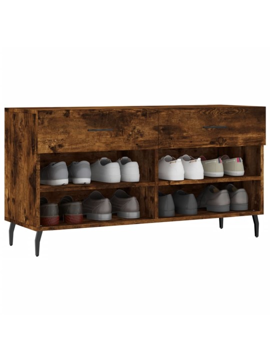 Botník kouřový dub 102 x 35 x 55 cm kompozitní dřevo