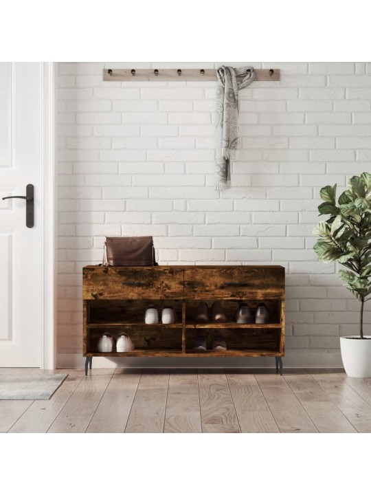 Botník kouřový dub 102 x 35 x 55 cm kompozitní dřevo