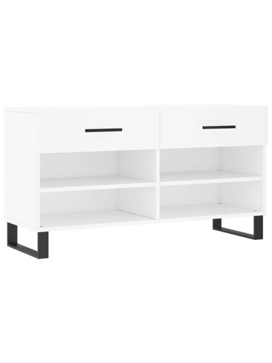 Botník bílý 102 x 35 x 55 cm kompozitní dřevo