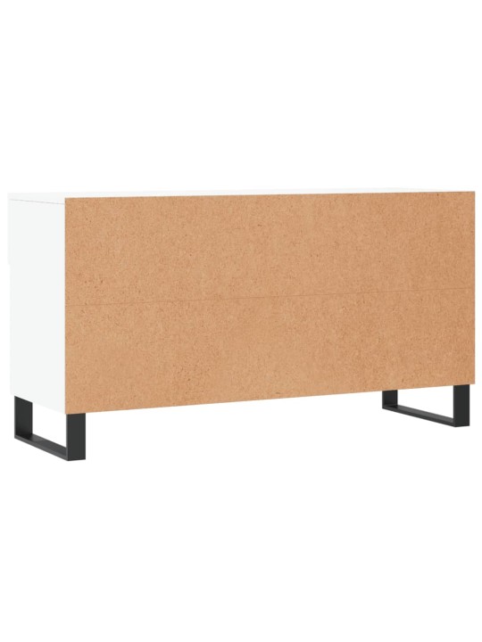 Botník bílý 102 x 35 x 55 cm kompozitní dřevo