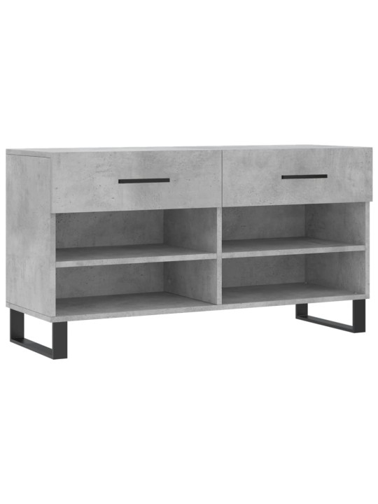 Botník betonově šedý 102 x 35 x 55 cm kompozitní dřevo