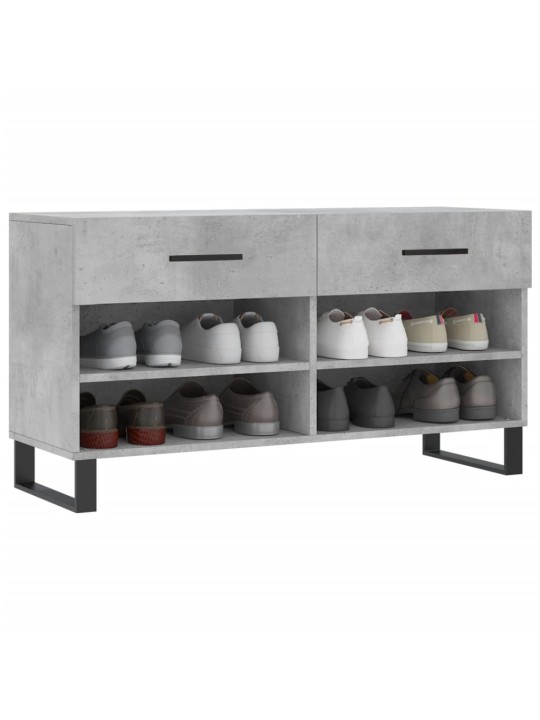 Botník betonově šedý 102 x 35 x 55 cm kompozitní dřevo