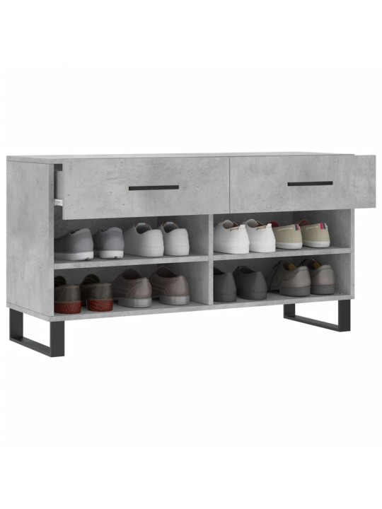 Botník betonově šedý 102 x 35 x 55 cm kompozitní dřevo