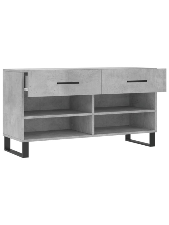 Botník betonově šedý 102 x 35 x 55 cm kompozitní dřevo