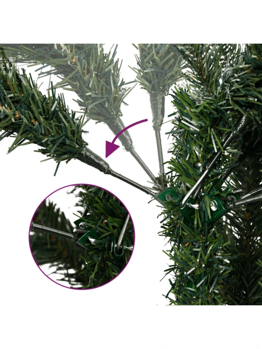 Umělý sklápěcí vánoční stromek s červenými bobulemi 150 cm
