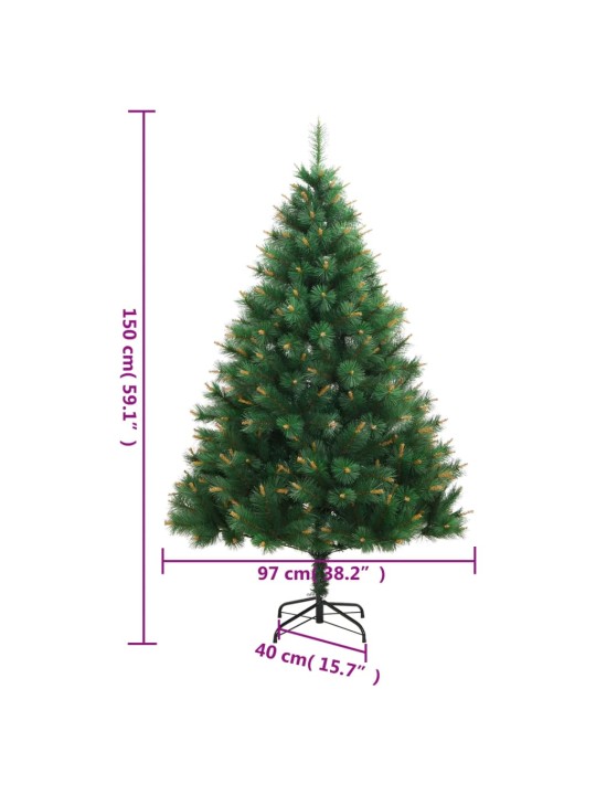 Umělý sklápěcí vánoční stromek se stojanem 150 cm