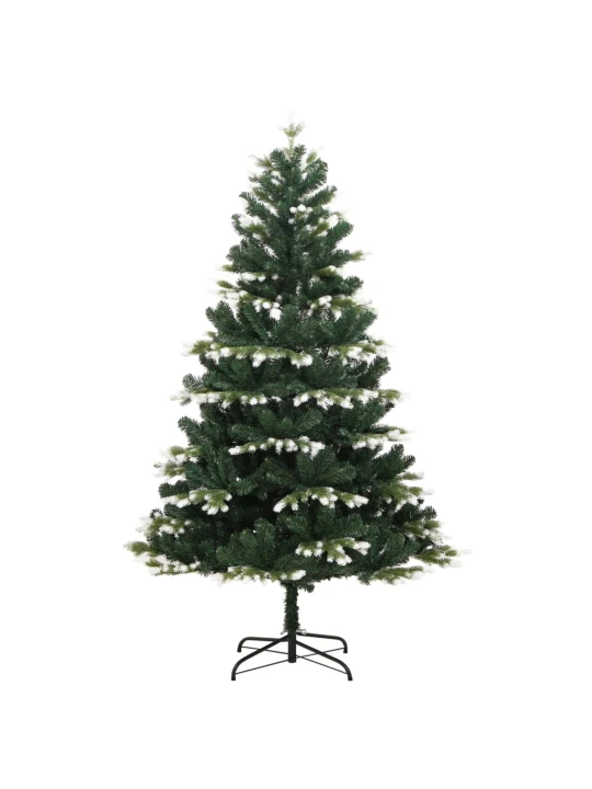 Umělý sklápěcí vánoční stromek se sněhem 210 cm