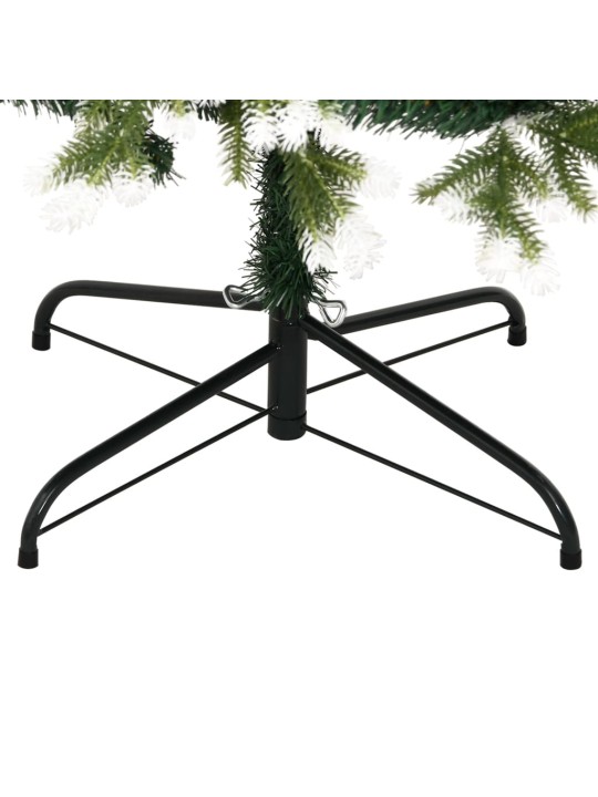 Umělý sklápěcí vánoční stromek se sněhem 210 cm