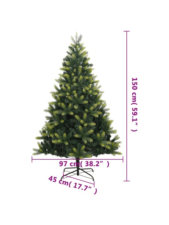 Umělý sklápěcí vánoční stromek se stojanem 150 cm