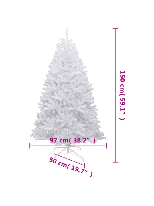 Umělý sklápěcí vánoční stromek se sněhem 150 cm