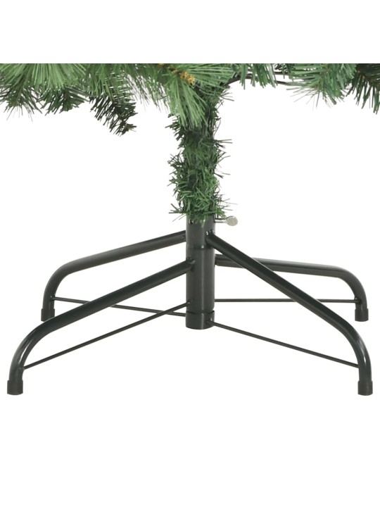 Umělý sklápěcí vánoční stromek s šiškami a bobulemi 210 cm