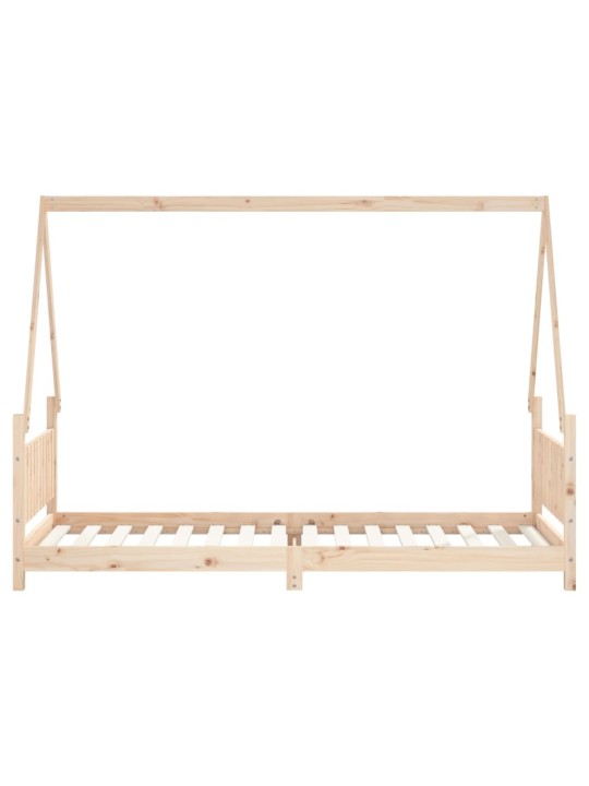 Dětská postel 80 x 200 cm masivní borové dřevo