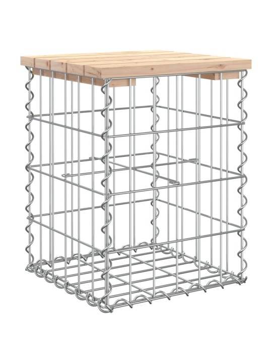 Zahradní lavice gabionový design 33x31x42 cm masivní borovice