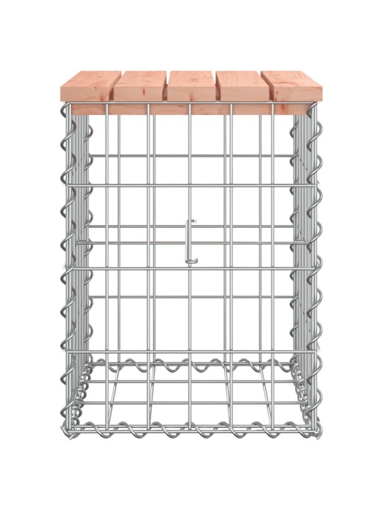 Zahradní lavice gabionový design 33x31x42 cm masivní douglaska