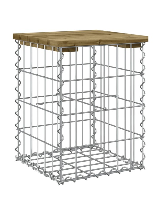Zahradní lavice gabionový design 33 x 31 x 42 cm borové dřevo