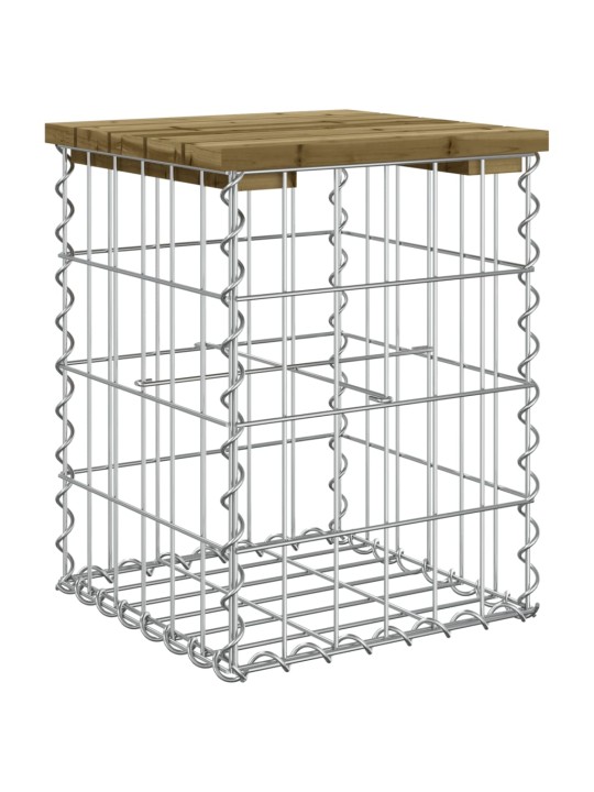 Zahradní lavice gabionový design 33 x 31 x 42 cm borové dřevo