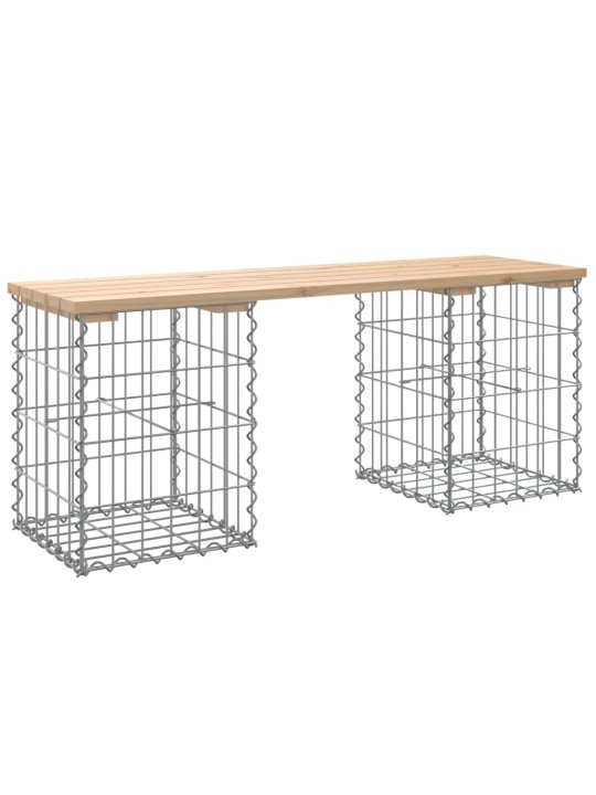 Zahradní lavice gabionový design 103x31x42 cm masivní borovice