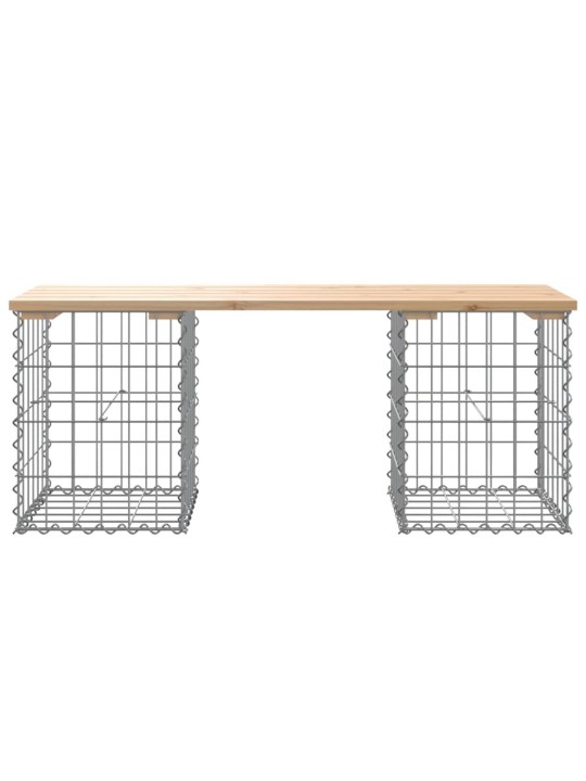Zahradní lavice gabionový design 103x31x42 cm masivní borovice