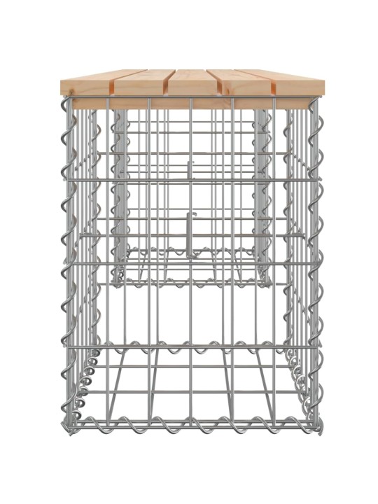 Zahradní lavice gabionový design 103x31x42 cm masivní borovice