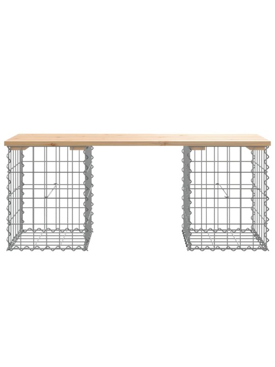 Zahradní lavice gabionový design 103x31x42 cm masivní borovice