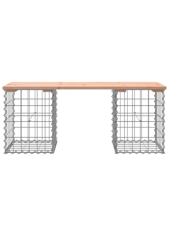 Zahradní lavice gabionový design 103x31x42 cm masivní douglaska