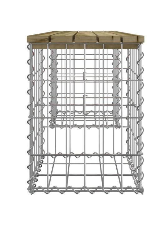 Zahradní lavice gabionový design 103 x 31 x 42 cm borové dřevo