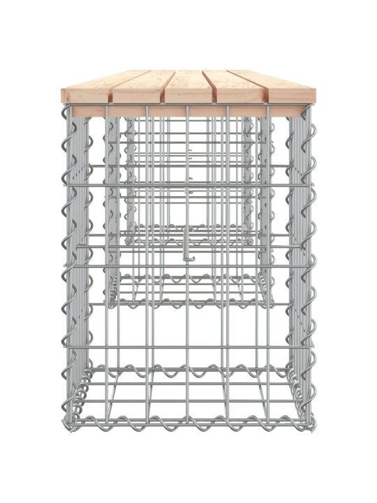 Zahradní lavice gabionový design 203x31x42 cm masivní borovice