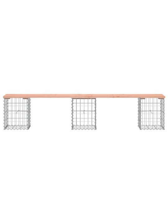 Zahradní lavice gabionový design 203x31x42 cm masivní douglaska