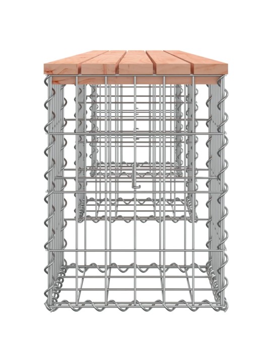 Zahradní lavice gabionový design 203x31x42 cm masivní douglaska