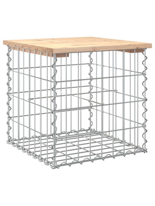 Zahradní lavice gabionový design 43x44x42 cm masivní borovice