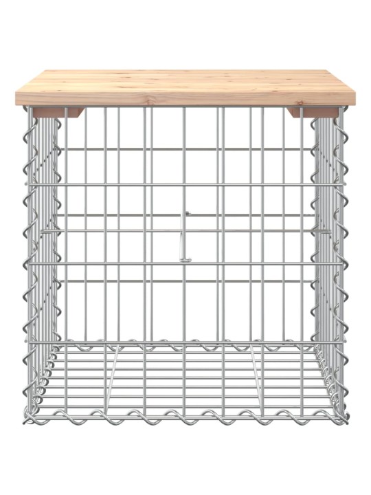 Zahradní lavice gabionový design 43x44x42 cm masivní borovice