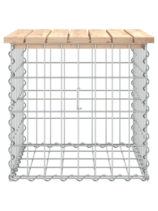 Zahradní lavice gabionový design 43x44x42 cm masivní borovice