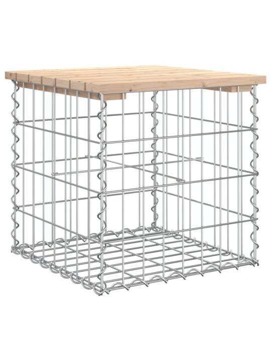 Zahradní lavice gabionový design 43x44x42 cm masivní borovice
