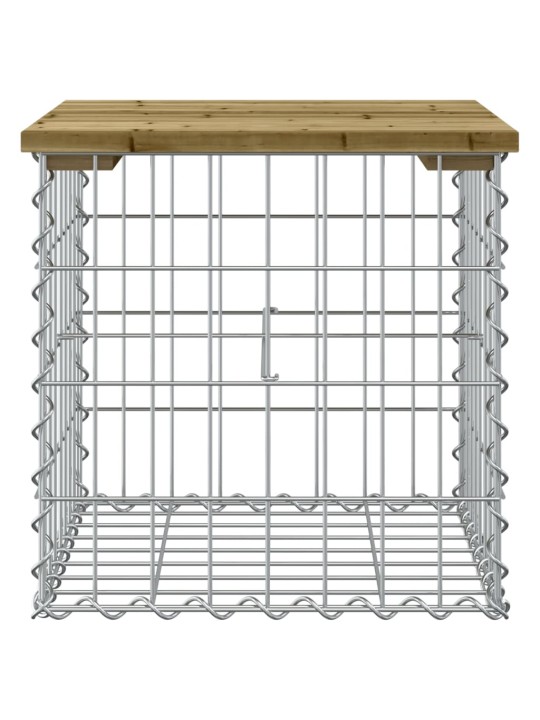Zahradní lavice gabionový design 43 x 44 x 42 cm borové dřevo