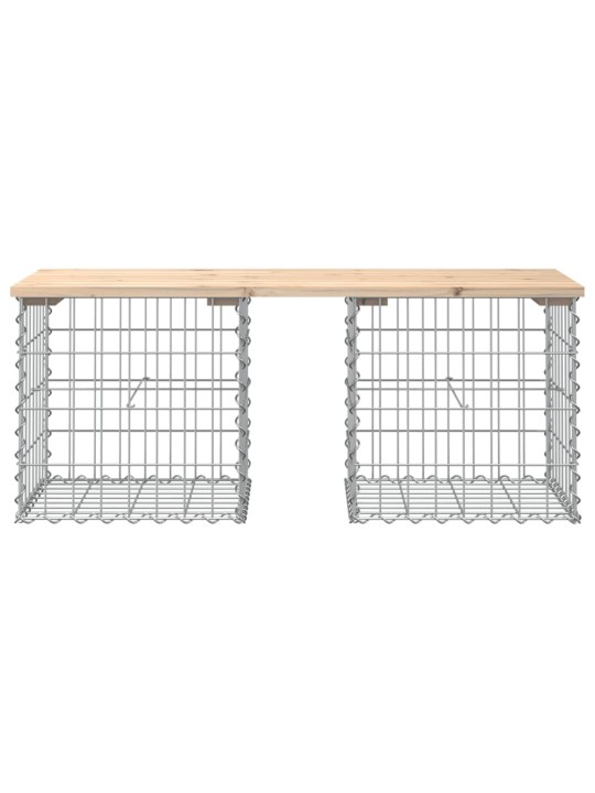 Zahradní lavice gabionový design 103x44x42 cm masivní borovice