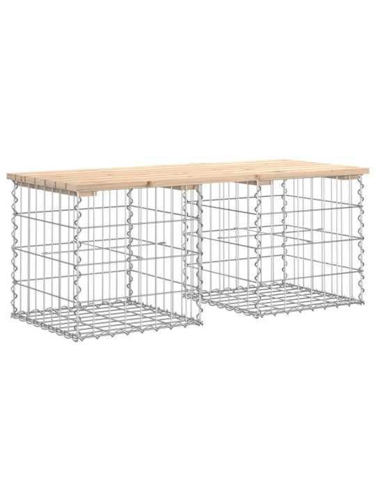 Zahradní lavice gabionový design 103x44x42 cm masivní borovice