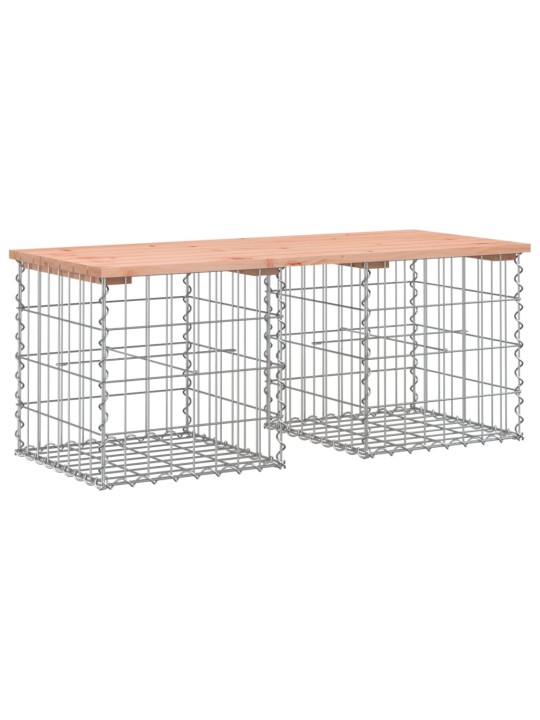 Zahradní lavice gabionový design 103x44x42 cm masivní douglaska