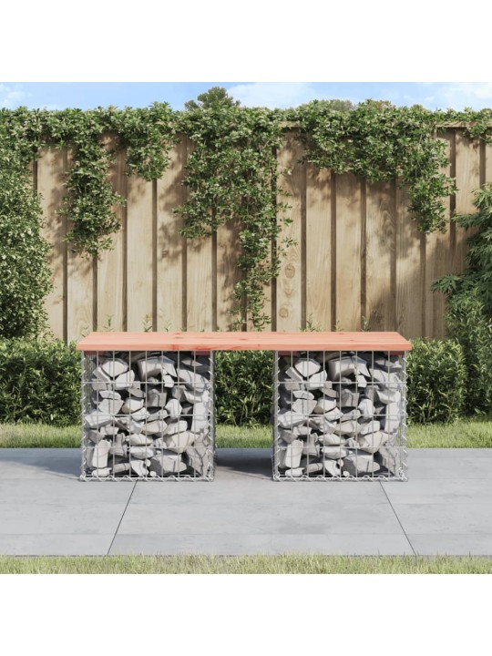 Zahradní lavice gabionový design 103x44x42 cm masivní douglaska
