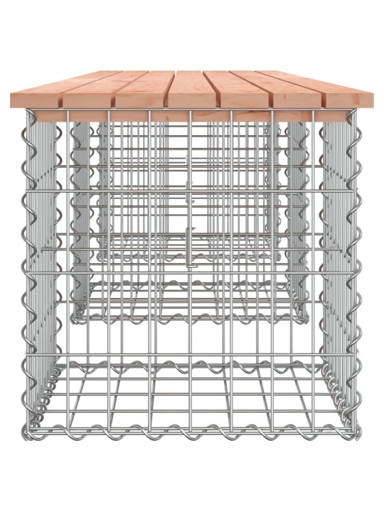 Zahradní lavice gabionový design 203x44x42 cm masivní douglaska